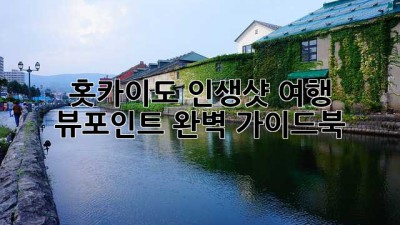 홋카이도 인생샷📸 여행, 뷰포인트 완벽 가이드북📚